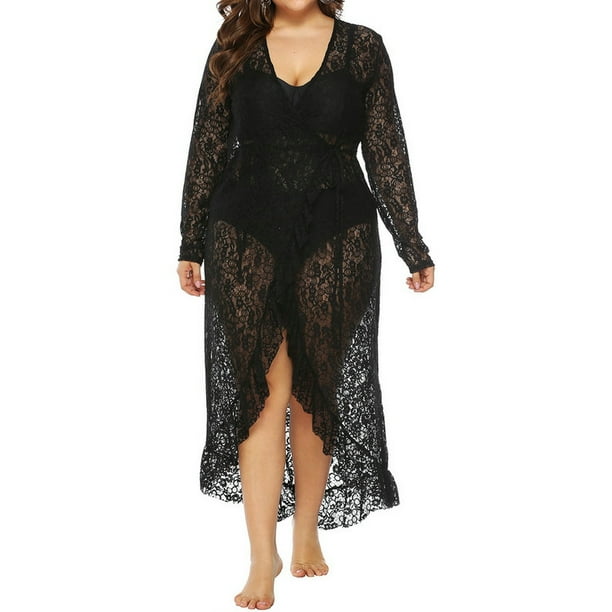 plus size see thru outfits