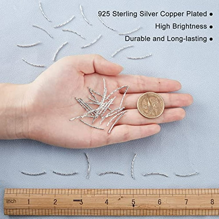 Sterling silver noodle beads hot sale