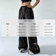 thumbnail image 3 of Edvintorg Womens Joggers Bowknot Elastic Waisted Loose Casual Wide Leg Athletic Pant with Drawstring Women’S Clothing Black S, 3 of 6