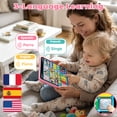 thumbnail image 4 of Learning Toys for Toddlers 1 3, Trilingual Learning Tablet with Music and Lights, Montessori Speech Therapy Toys, Education Learning Toys for Kids Ages 1-3 - Pink, 4 of 8