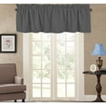 thumbnail image 5 of Native Fab Set of 2 Valance Curtains for Windows 54"x18" for Living Room Bedroom Kitchen Windows Bathroom, Farmhouse Vintage Curtain Valances Rod Pocket - Grey, 5 of 7
