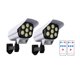 thumbnail image 1 of 2 luces solares para exteriores, lámpara con sensor de movimiento PIR de 77 ledes, cámara de simulación, luz solar de pared, luces impermeables para decoración de jardín, 1 of 8