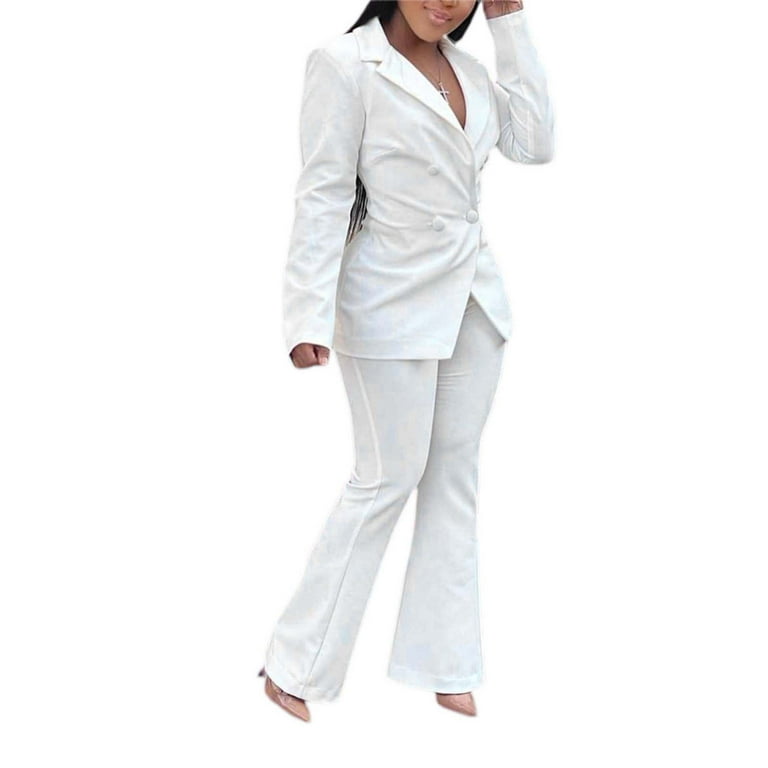 Office Woman 3 Piece Suit, Bridal Pantsuit ,white Womens Blazer