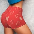thumbnail image 4 of Balery Cute love heart Printed Workout Shorts for Women Seamless Scrunch Short Gym Yoga Running Sport Active Exercise Fitness Shorts-X-Large, 4 of 8