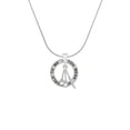 thumbnail image 2 of Delight Jewelry Silvertone Fork Knife and Spoon Silver-tone You Mean the World to Me Ring Necklace, 18", 2 of 4