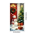 thumbnail image 6 of Home Deals! YZEGDCH Fall Door Covers, Christmas Fabric Front Door Banner, Perfect for Merry Christmas Party Supplies and Holiday Cheer, Christmas Gifts Today's Deals, 6 of 6