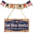 thumbnail image 2 of 4th of July Celebration American Independence Day Plaque Sign Home Decoration Photo Prop, 2 of 7