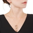 thumbnail image 5 of Collar Gargantilla con Dije Corazón y Mariposa Chapa de Oro 18k Ametrinaa MPGD0022, 5 of 5