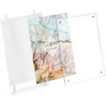 thumbnail image 4 of Isaac Jacobs 5x7 White Magnetic Acrylic Metal Easel Frame 5x7 Vertical White, 4 of 5