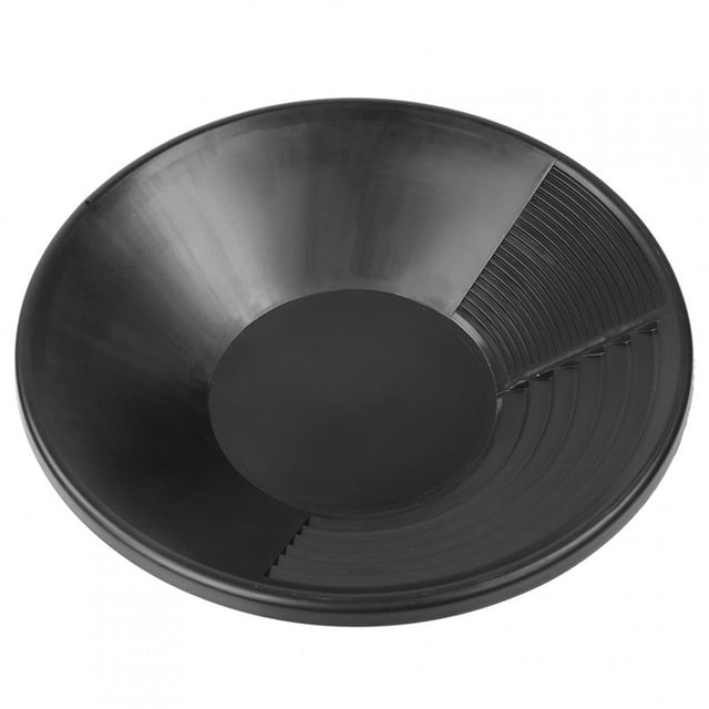 Mining Pan,Multifuction Black Plastic Gold Sifting Gold Pan Gold Mining Pan Custom Engineered