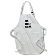 Eat Sleep Paint - art artist arty student passionate painter decorator Full Length Apron with Pockets 22w x 30l apr-180425-1