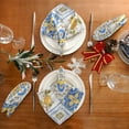thumbnail image 5 of GZHJMY Ornament Square Lemons Sicily Retro Pattern Cloth Napkins, Set of 4 20 x 20 Inch Soft & Comfortable Polyester Dinner Napkin for Family, Restaurant, Weddings, Parties, 5 of 5