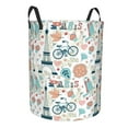 thumbnail image 2 of Balery Eiffel Tower Round Laundry Basket with Handles Waterproof Freestanding Laundry Hamper for Clothes Toys in the Dorm and Family-Medium, 2 of 8