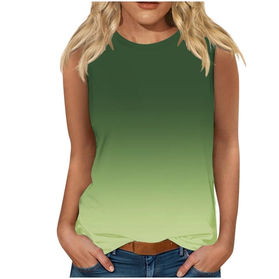 Seductiva Camisole Tank Tops for Women Ladies' Summer Printed Fashionable Casual Sleeveless Top Sleeveless Basic Cami Top Shirt Women Shirts Summer