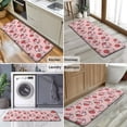 thumbnail image 6 of Pink Cow Strawberry Scarf Pattern Kitchen Rug Mat,Kitchen Runner Rugs Non Skid Washable,Decorative Kitchen Floor Mats for Kitchen,Sink,Laundry,17"x47.2", 6 of 7