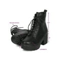 thumbnail image 7 of New Women Indulge Mona I Faux Suede Platform Lug Sole Block Heel Combat Bootie, 7 of 7