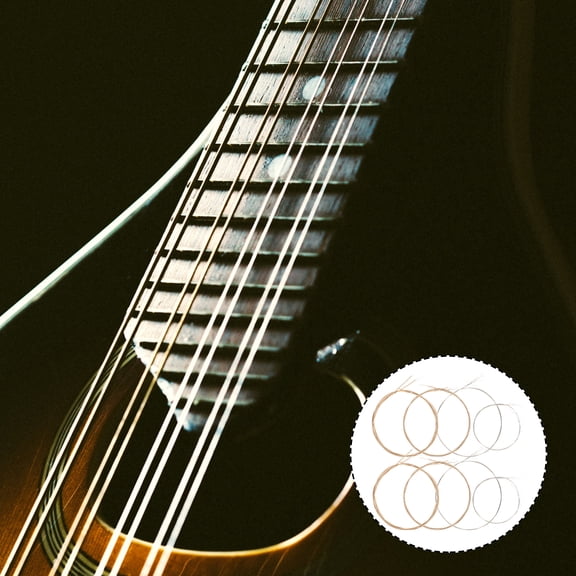 PTOOTP 8-String Mandolin Replacement Strings Set for Practice and Performance, and