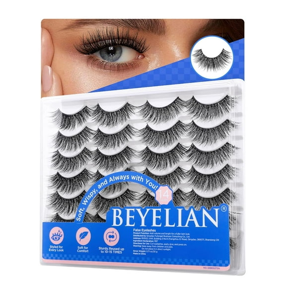Magnetic Eyelashes with Applicator Kit, No Glue Needed Reusable Natural Look 3D Lashes, Easy Apply Soft Magnetic Lashes for Eye Makeup (Lightweight & Comfortable)