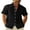 Black, variant on KelaJuan Men's Cotton Blend Shirts Short Sleeve Casual Shirts Button Down Shirt for Men Beach Summer Wedding Shirt