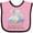Pink and Black, variant on Inktastic My Safta Loves Me to the Moon and Back Elephant Family Boys or Girls Baby Bib