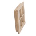 thumbnail image 3 of Wooden 4 Pane Window w/ Frame Dolls House Miniature Accessory 1:12, 3 of 6