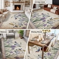 thumbnail image 6 of Spring Flowers Area Rugs Collection 5'x7', Vintage Floral Leaves Birds Pastoral Botanical Non Slip Indoor Rectangle Throw Runner Rug Floor Mat Carpet for Living Room Dining Table Bedroom Nursery, 6 of 9