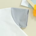 thumbnail image 6 of Bagilaanoe 2pcs Little Girls Outfits Toddler Shorts Set Short Sleeve Contrast Color T Shirt Tops + Shorts 2T 3T 4T 5T 6T Kids Casual Summer Clothes, 6 of 8
