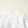 thumbnail image 5 of Besolor Toddler Baby Girls Button down Shirts Casual Solid Color Lace Long Sleeve Tops Kids Spring Summer Outfits, 5 of 5