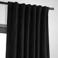thumbnail image 6 of Half Price Drapes Signature Warm Black Velvet Blackout Curtains For Bedrooms (1 Panel), 50WX 120L, 6 of 12