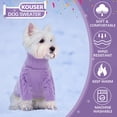 thumbnail image 6 of Kuoser Dog Cat Sweater Solid Dog Winter Clothes Kitten Puppy Sweater, M, 6 of 8
