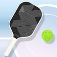 thumbnail image 2 of T700 Carbon Fiber Professional Pickleball Paddle Featuring Lightweight Cold-Pressed Carbon Frosted Surface and Foam Core, Set with 1 Paddle 2 Balls 1 Bag., 2 of 9