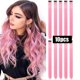 thumbnail image 1 of Typpkmm 10 Uds. Extensiones SintéTicas De Pelo De Colores Clip Colorido En El Cabello Extensiones De Cabello Liso SintéTico De 22 Pulgadas Para NiñOs, 1 of 7