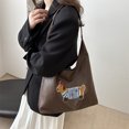 thumbnail image 2 of Bolso tote grande retro para mujer de alta capacidad, nueva colección otoño/invierno 2025, elegante y versátil, con sensación de lujo, bolso de hombro o mano., 2 of 10