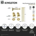 thumbnail image 4 of Kingston Brass CD43302DLLKB30 Trimscape Modern Plumbing Sink Trim Kit with Bottle Trap in Polished Brass, 4 of 5