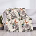 thumbnail image 3 of Rateoe Flying Butterflies-1 Pattern Flannel Throw Blanket, Ultra-soft Blanket for Bed, Couch, Car, Hypoallergenic Anti-pilling blanket-50"x40"(Horizontal), 3 of 6