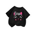 thumbnail image 3 of Girls Shirts Kid Graphic Crewneck Short Sleeve Summer Casual Hawaiian Shirt, 3 of 5
