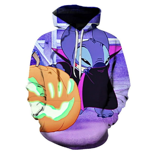 Vestes à Capuche Stich Imprimées 3D Anime Chandail à Capuche Chandail en Molleton