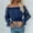 Blue, variant on Off the Shoulder Tops for Women Gauze Shirts for Women Going Out Tops for Women Going Out Tops for Women One Neck Top Spring Pullover Off Shoulder Top T Shirt Cowl Neck Tops for Women Black S