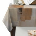 thumbnail image 2 of Abstract Orange Rectangle Tablecloths 60x120,Contemporary Painting Graffiti Art Color Table Cloth Table Cover Indoor/Outdoor Tabletop Decor for Wedding Holiday Party Dinner Baby Shower, 2 of 7