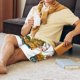 thumbnail image 5 of Balery Thanksgiving Truck Pantalones cortos de pijama de punto de algodón para hombre con cinturilla y bolsillos-XX-Large, 5 of 6