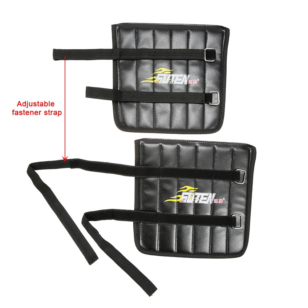 Pair of Adjustable Ankle Leg Weights Strap Support Exercise Fitness