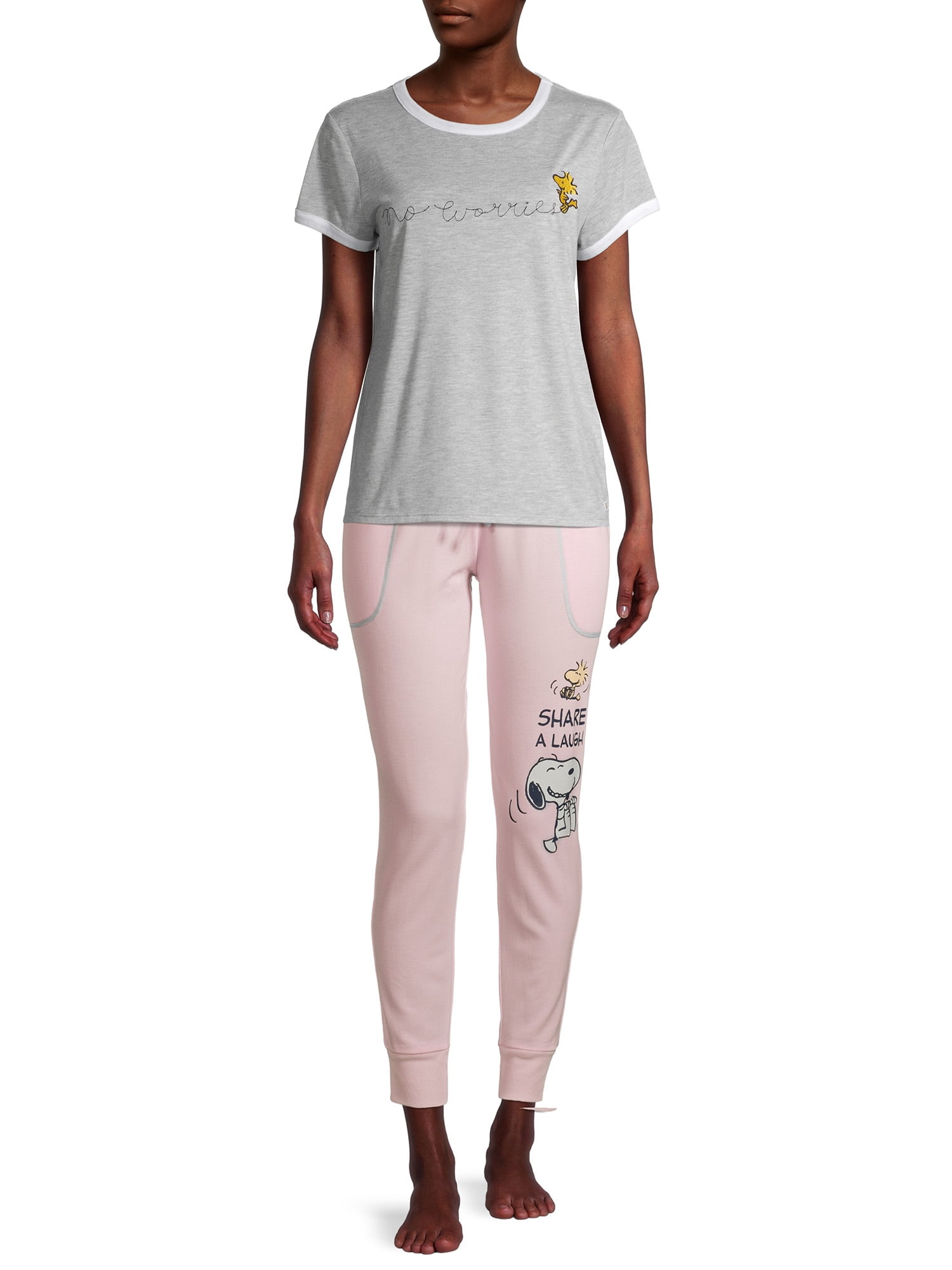 Peanuts Relaxed Fit Joggers Sweatpant (Women's), 1 Count, 1 Pack