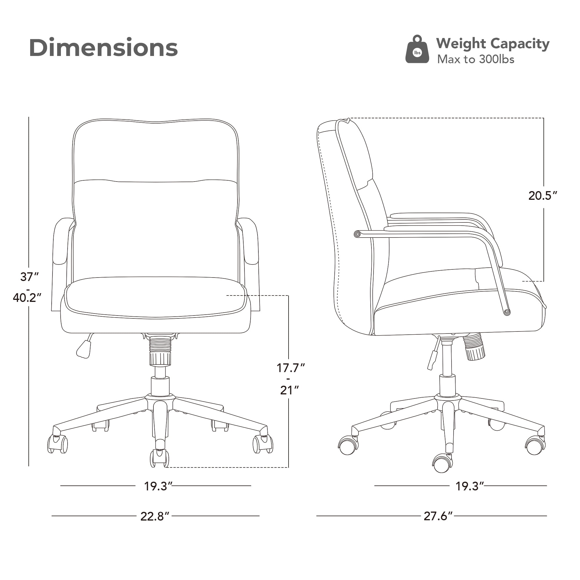 Spruce & Spring Upholstered Swivel Office Chair with Ergonomic High Back, Metal Frame & Upholstered Arms, Saddle Brown Faux Leather