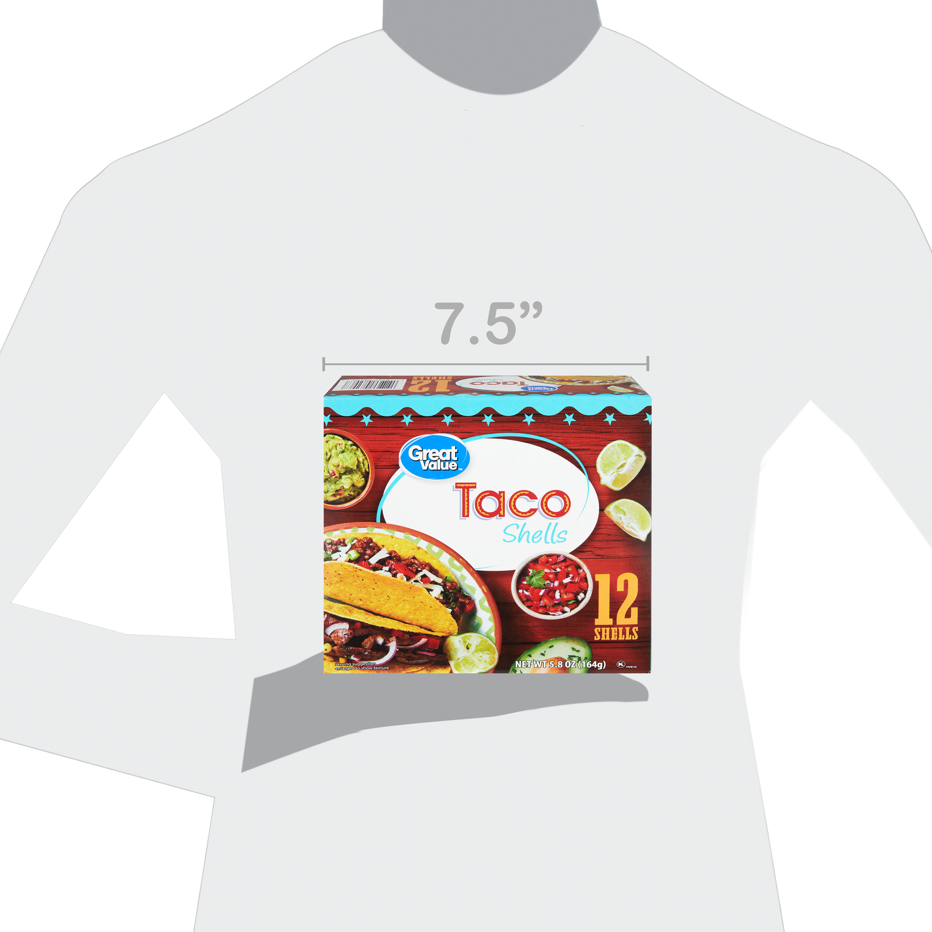 Great Value Taco Shells, 5.8 oz, 12 Count