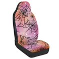 thumbnail image 2 of Uourmeti Polyester Fabric Auto Seat Protectors for Interior Accessories, Washable Protective Front Seat Cover Protector, Pink Spiderweb, 2 of 12