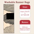 thumbnail image 6 of 2x6 FT Kitchen Runner Rugs Non Skid Washable, Faux Wool Rug Runners for Hallways Bathroom Carpet Runner, Soft Indoor Modern Floor Rug for Entryway Laundry Room, 6 of 11