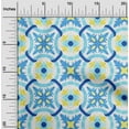 thumbnail image 2 of oneOone Cotton Poplin Twill Aqua Blue Fabric Block Quilting Supplies Print Sewing Fabric By The Yard 56 Inch Wide-W1, 2 of 6