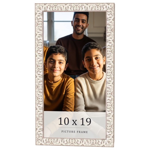 10x19 Frame White Real Wood Picture Frame Width 1.5 inches | Interior Frame Depth 0.5 inches |