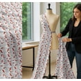 thumbnail image 5 of Soimoi White Cotton Cambric Fabric Cedar Tree & Fox Animal Printed Craft Fabric by the Yard 42 Inch Wide, 5 of 7