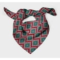 thumbnail image 3 of Bimba Red Seamless Damask Printed Pure Silk Scarf For Hair Neck Head Bandanas For Women 40 x 80 Inches, 3 of 6